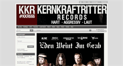 Desktop Screenshot of kernkraftritter-records.de