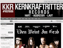 Tablet Screenshot of kernkraftritter-records.de